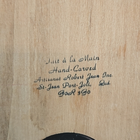 Vintage Hand carved folk Art Wall Clock - Picture 3 of 4